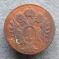 Austria Hungary 1 kreuzer 1800 A