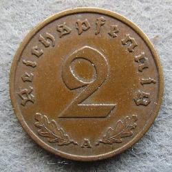 Германия 2 Rpf 1937 A