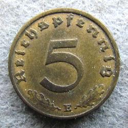Deutschland 5 Rpf 1937 E