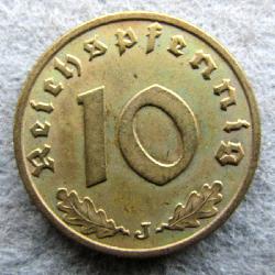 Německo 10 Rpf 1938 J