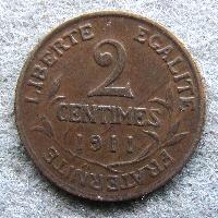 Frankreich 2 Centimes 1911