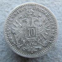 Austria Hungary 10 kreuzer 1868