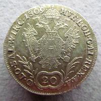 Austria Hungary 20 kreuzer 1809 A