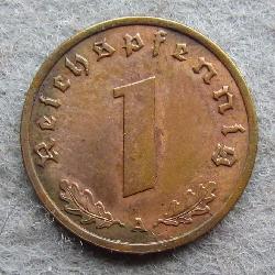 Германия 1 Rpf 1939 A