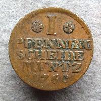 Braunschweig-Lüneburg 1 Pfennig 1760 IBH