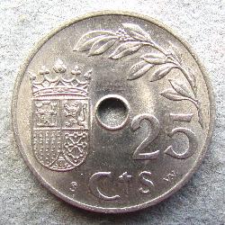 Испания 25 сантим 1937