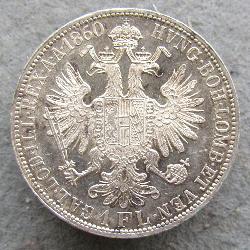 Austria Hungary 1 FL 1860 A