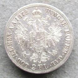 Austria Hungary 2 FL 1872