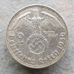 Deutschland 2 RM 1936 D
