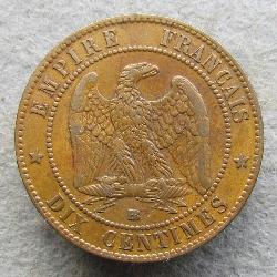 Francie 10 centimy 1856 BB