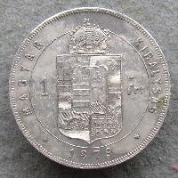 Austria Hungary 1 Forint 1879 KB