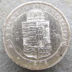 Rakousko-Uhersko 1 Forint 1878 KB