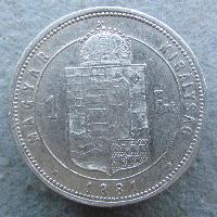 Rakousko-Uhersko 1 Forint 1881 KB