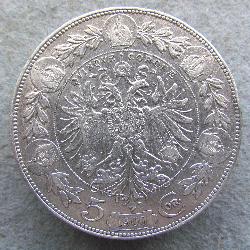 Austria Hungary 5 Krones 1900