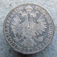 Austria Hungary 1 FL 1861 A