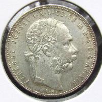 Austria Hungary 1 Forint 1880 KB