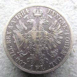 Австро-Венгрия 1 флорин 1884