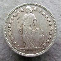 Switzerland 1/2 Franc 1942 B