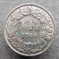 Schweiz 1/2 Franken 1946 B