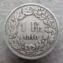 Switzerland 1 Fr 1910 B