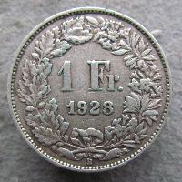 Switzerland 1 Fr 1928 B