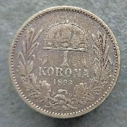 Austria Hungary 1 Korona 1893 KB