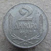 Serbia 2 dinars 1942