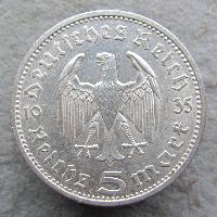 Německo 5 RM 1935 E