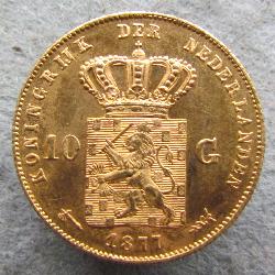 Netherlands 10 G 1877