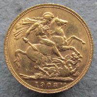 Velká Británie Sovereign 1908