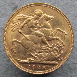 Great Britain Sovereign 1908
