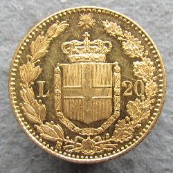Itálie 20 lir 1882