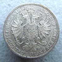 Austria Hungary 1 FL 1860 A