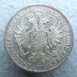 Austria Hungary 1 FL 1860 A