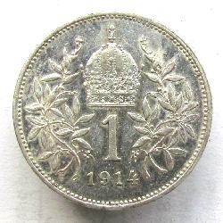 Austria Hungary 1 Korona 1914