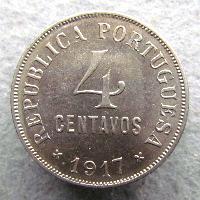 Portugal 4 centavos 1917