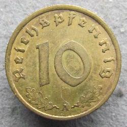 Deutschland 10 Rpf 1937 A