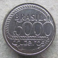 Brazílie 5000 cruzeiro 1992