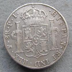 Bolívie 8 reais 1818