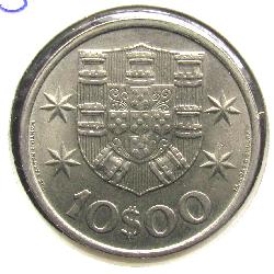 Portugalsko 10 escudos 1973