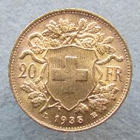 Switzerland 20 Fr 1935 LB