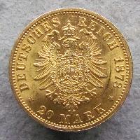 Hamburg 20 Mark 1878 J