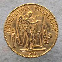Франция 20 франков 1877 А