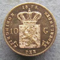 Nizozemsko 10 G 1875