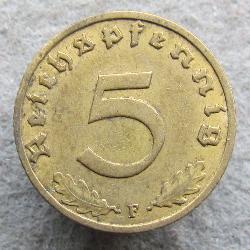 Германия 5 Rpf 1937 F