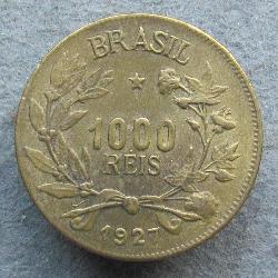 Brazílie 1000 realů 1927