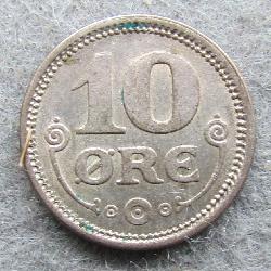 Дания 10 ore 1916