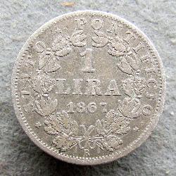 Vatikán 1 lira 1867