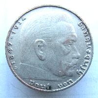 Germany 2 RM 1937 D