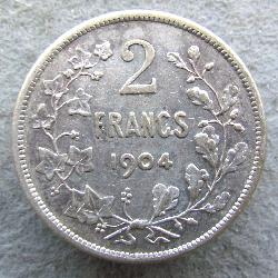 Belgium 2 franc 1904